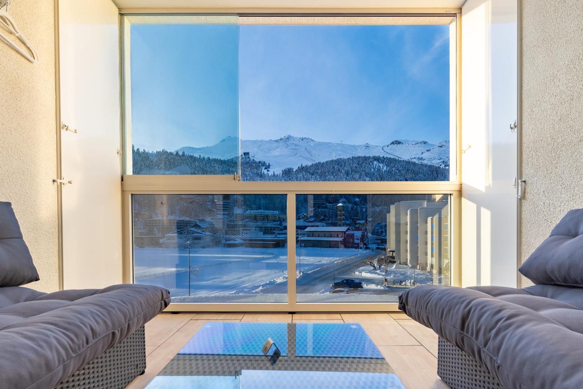 Hotel Sonne St. Moritz 3* Superior Bagian luar foto